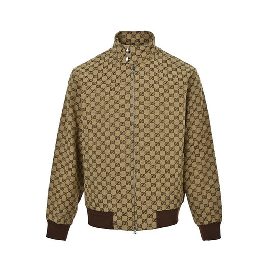 GG Monogram Canvas Bomber Jacket – Beige/Ebony
