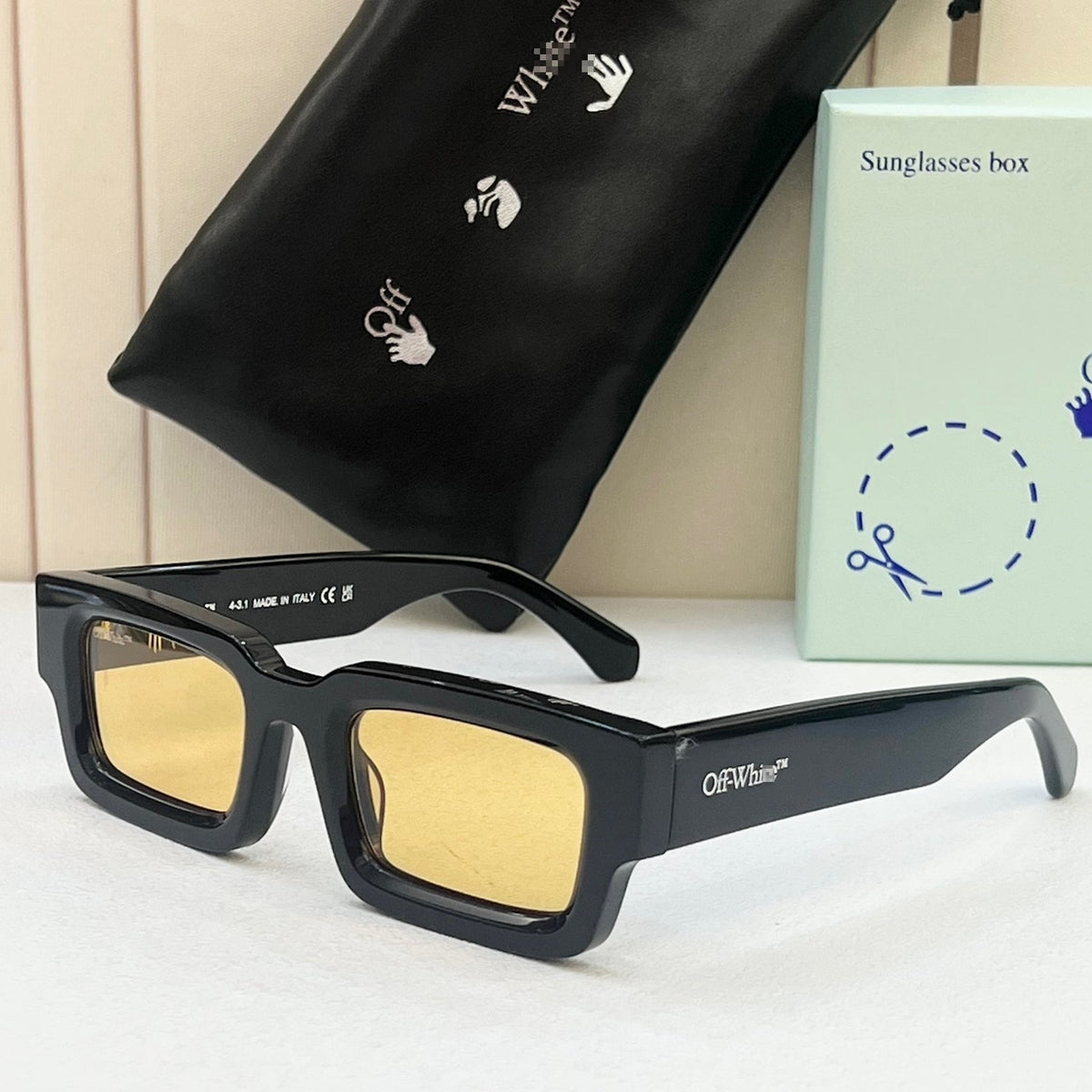 OFF-White Arrow logo sunglasses#089