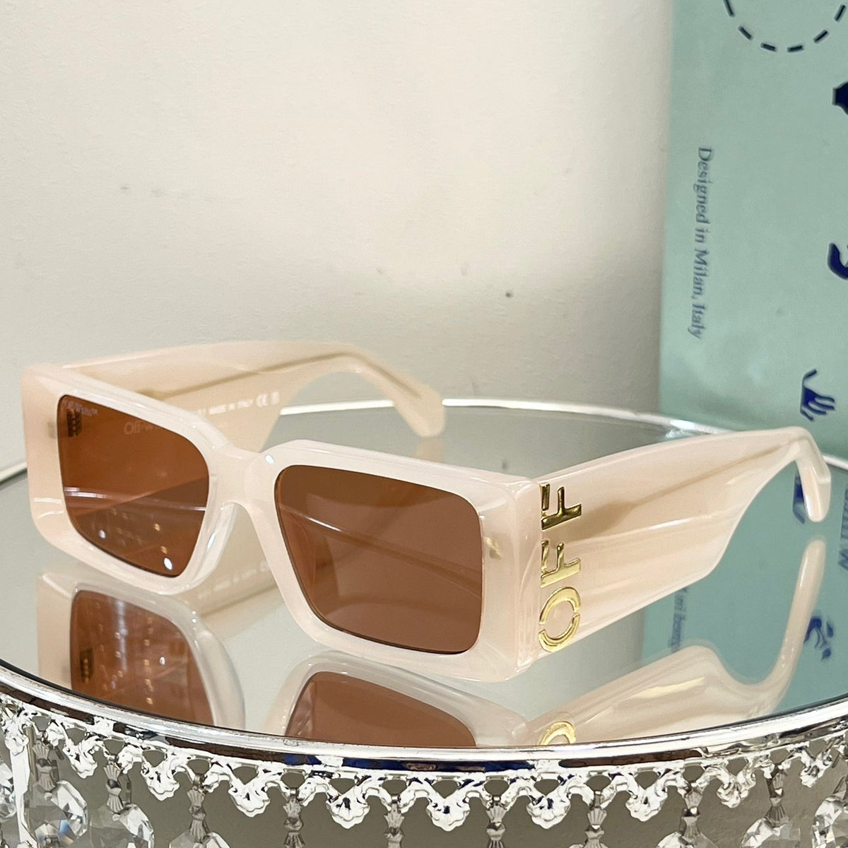 OFF-White Arrow logo sunglasses#097