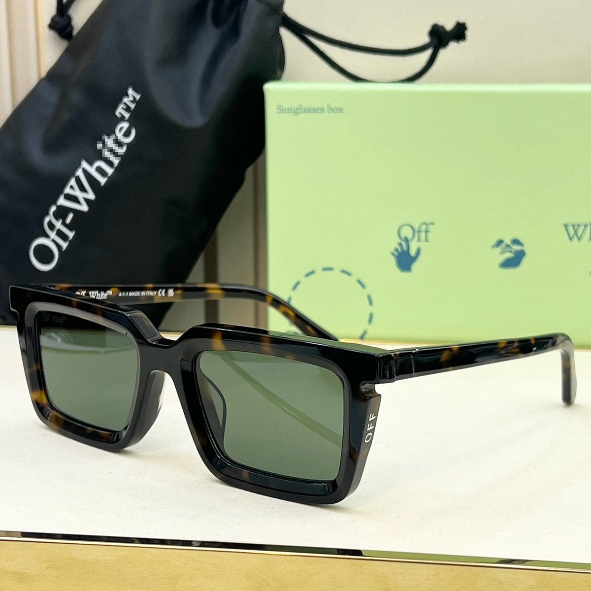 OFF-White Arrow logo sunglasses#113