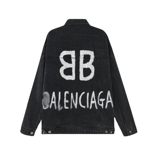 Balenciaga Black Logo Jacket