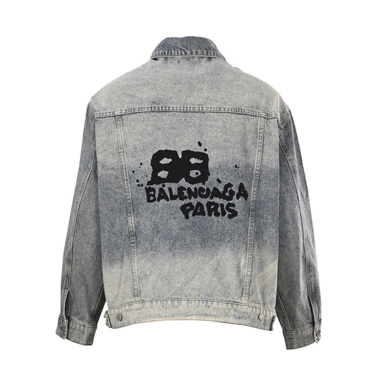 Balenciaga Men's Two-Tone Baseball Jacket