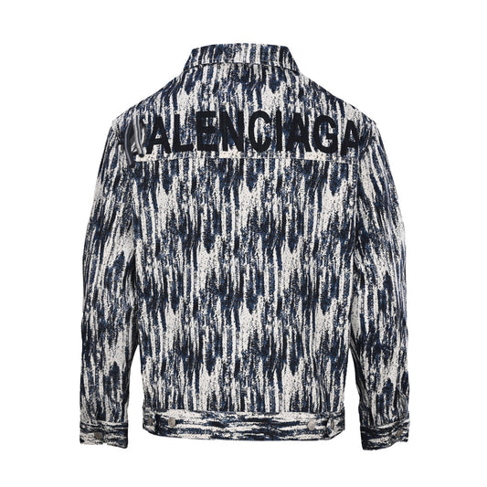 Balenciaga Men's Satin Baseball Jacket