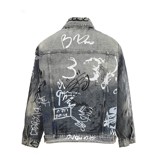Balenciaga Men's Contrast Baseball Jacket