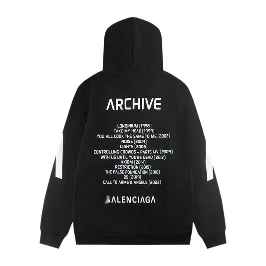 Balenciaga Color Gradient Dye Print Hoodie