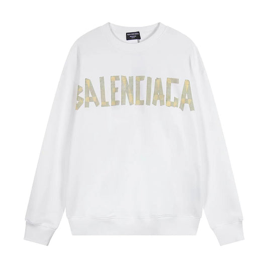 Balenciaga Men's Crewneck Hoodie — Clean Logo