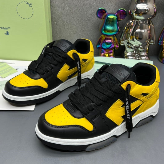 OFF-White Arrow Logo Leather Sneakers #42
