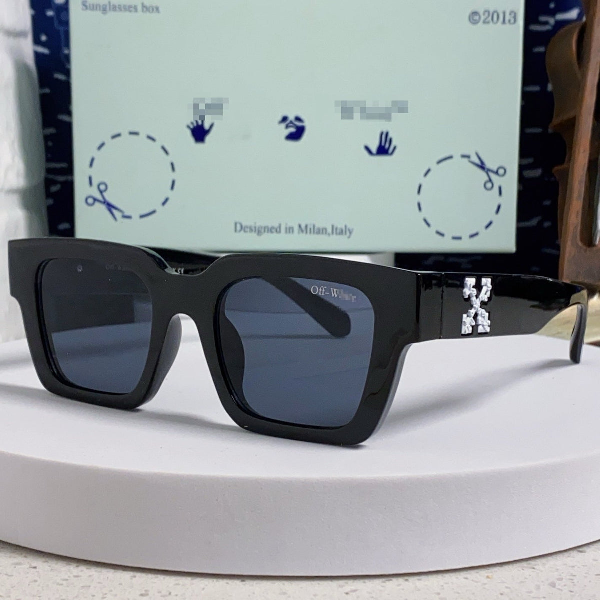 OFF-White Arrow logo sunglasses#004