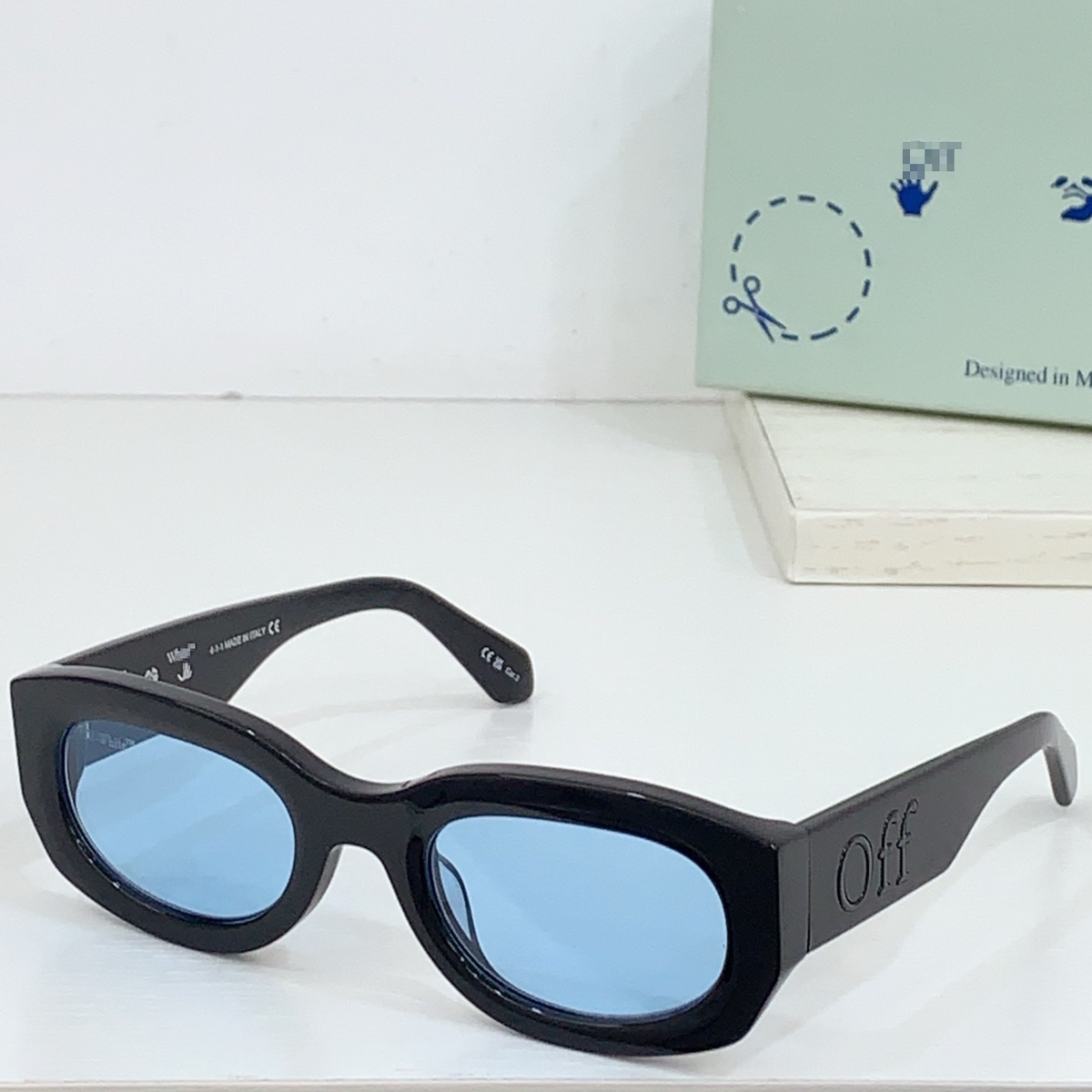 OFF-White Arrow logo sunglasses#14E