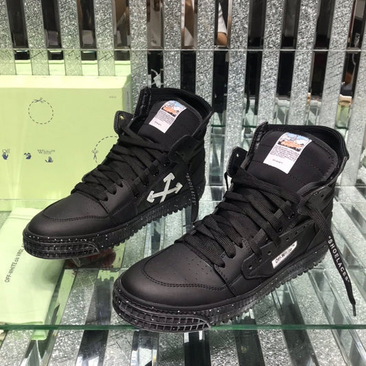 OFF-White Arrow Logo Leather Sneakers #34