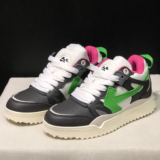 OFF-White Arrow Logo Leather Sneakers #39