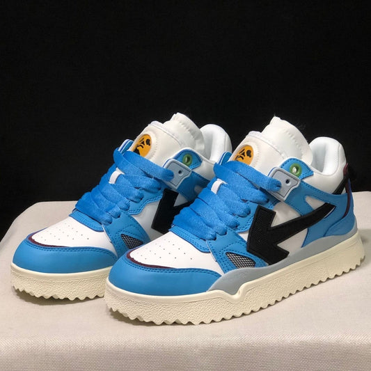OFF-White Arrow Logo Leather Sneakers #40