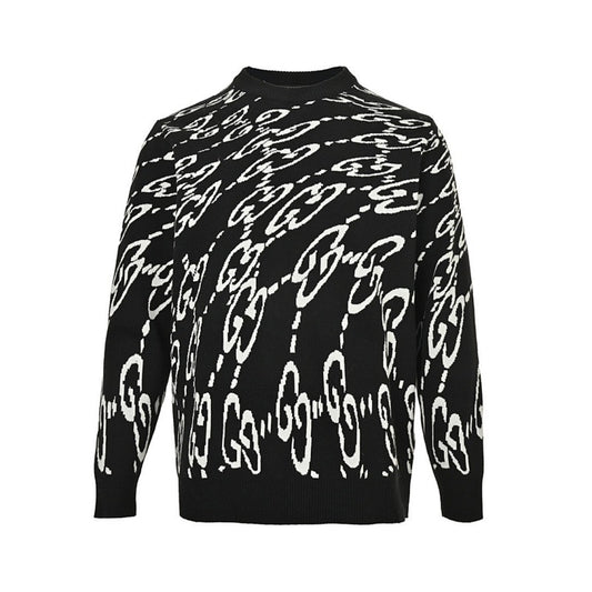 Gucci GG Jacquard Oversized Knit Sweater