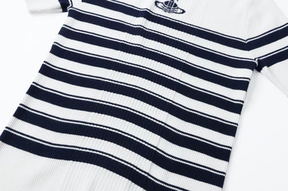 Striped Knit T-shirt