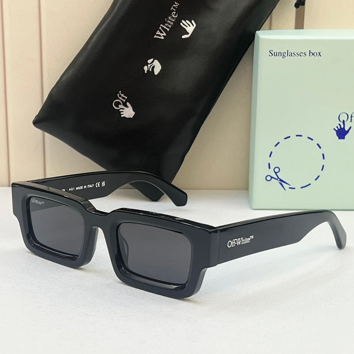 OFF-White Arrow logo sunglasses#089