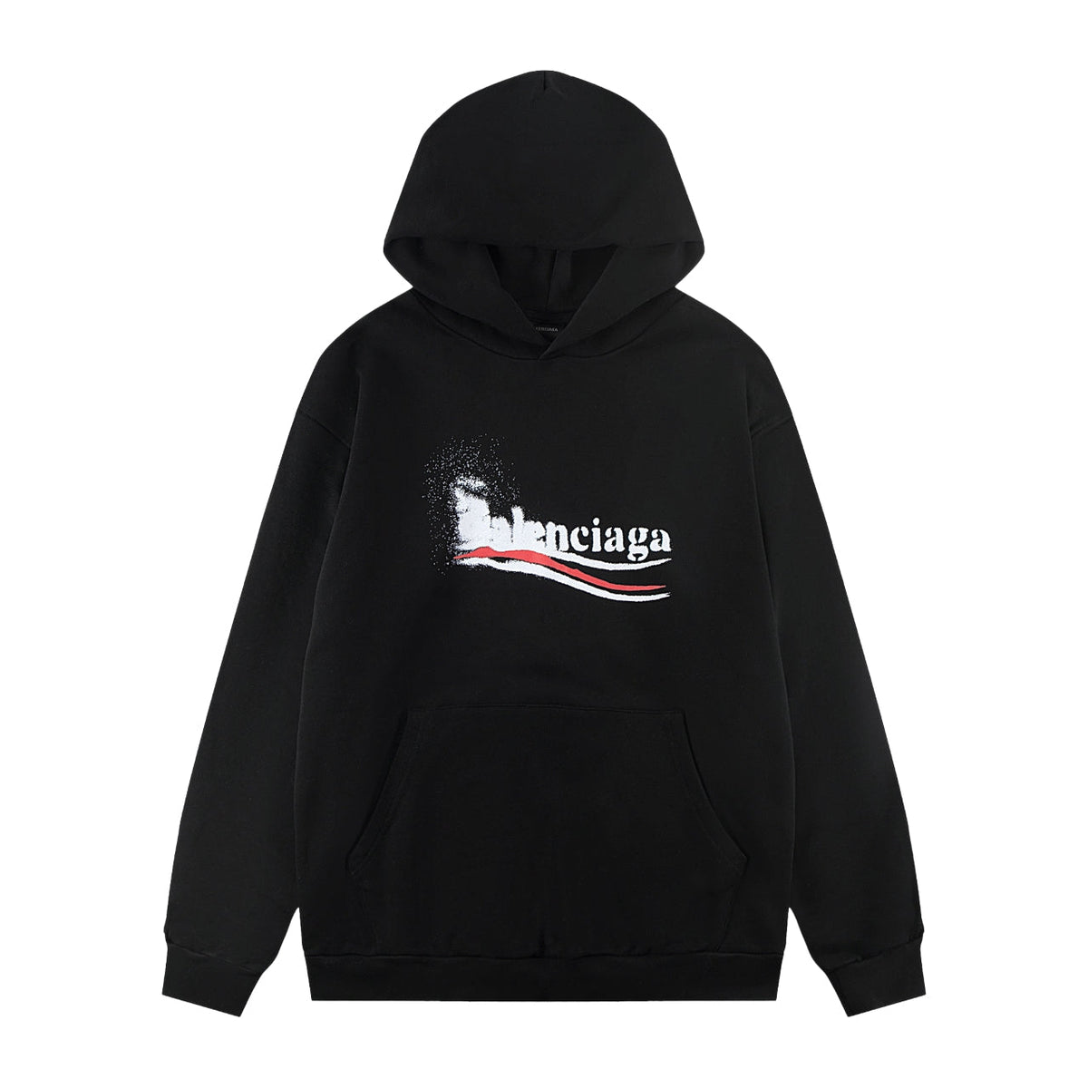 Balenciaga Graphic Print Loose Fit Hoodie — Single