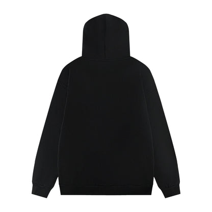 Balenciaga Graphic Print Loose Fit Hoodie — Single