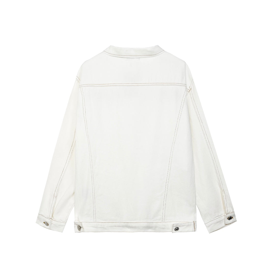 Balenciaga White Embroidered Jacket