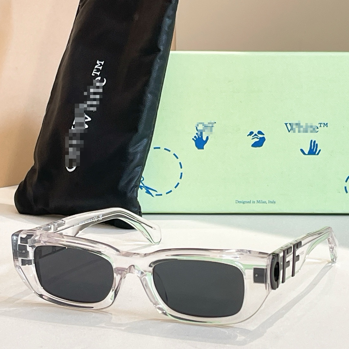 OFF-White Arrow logo sunglasses#124