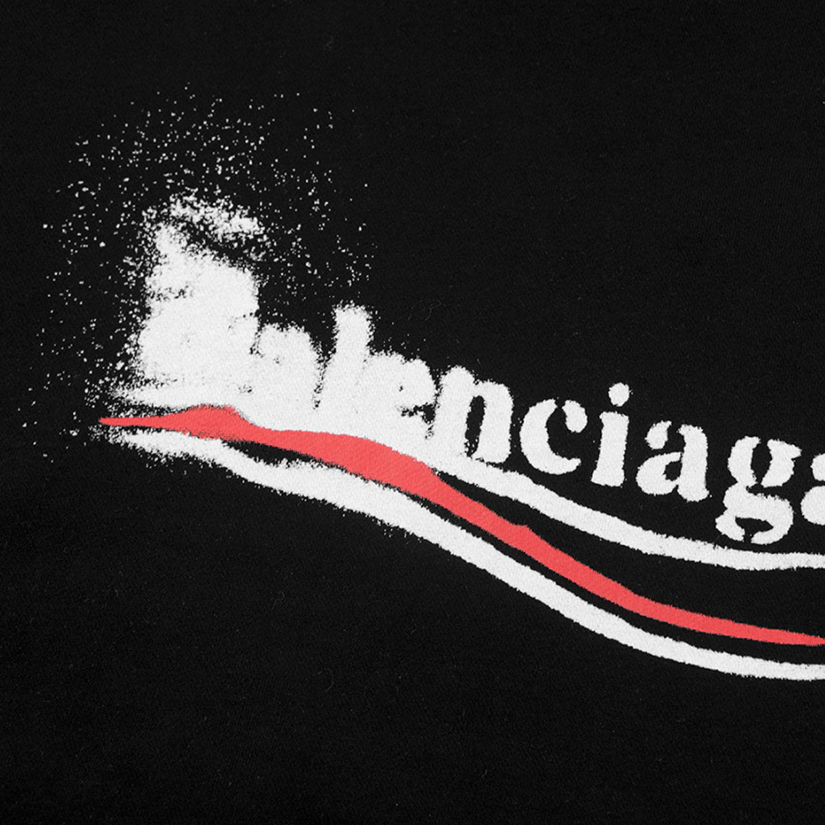 Balenciaga Graphic Print Loose Fit Hoodie — Single