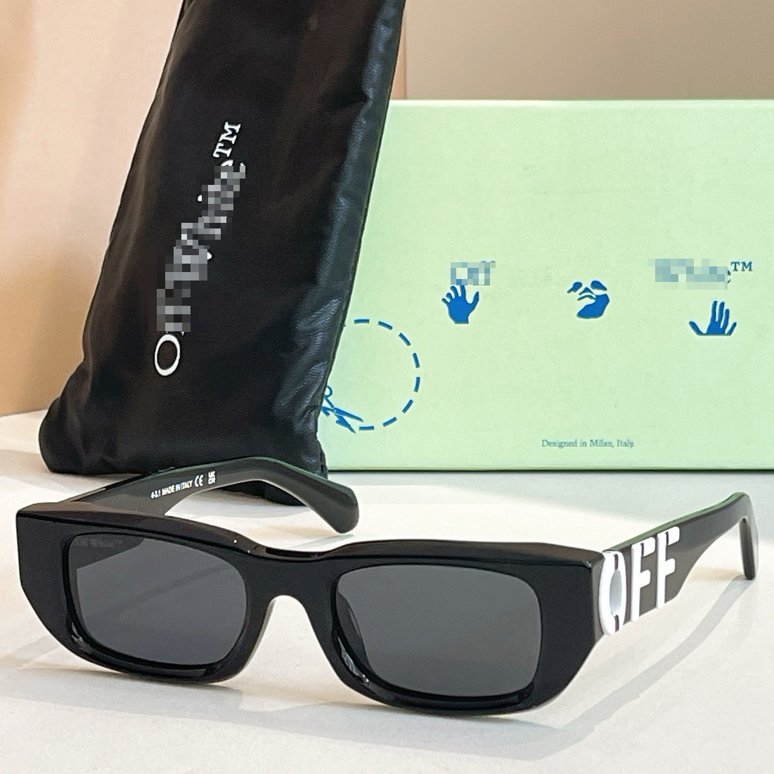 OFF-White Arrow logo sunglasses#124