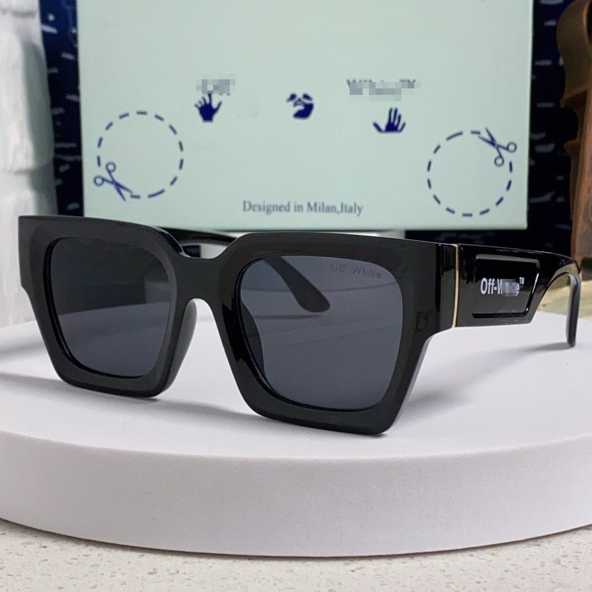 OFF-White  Arrow logo sunglasses#005