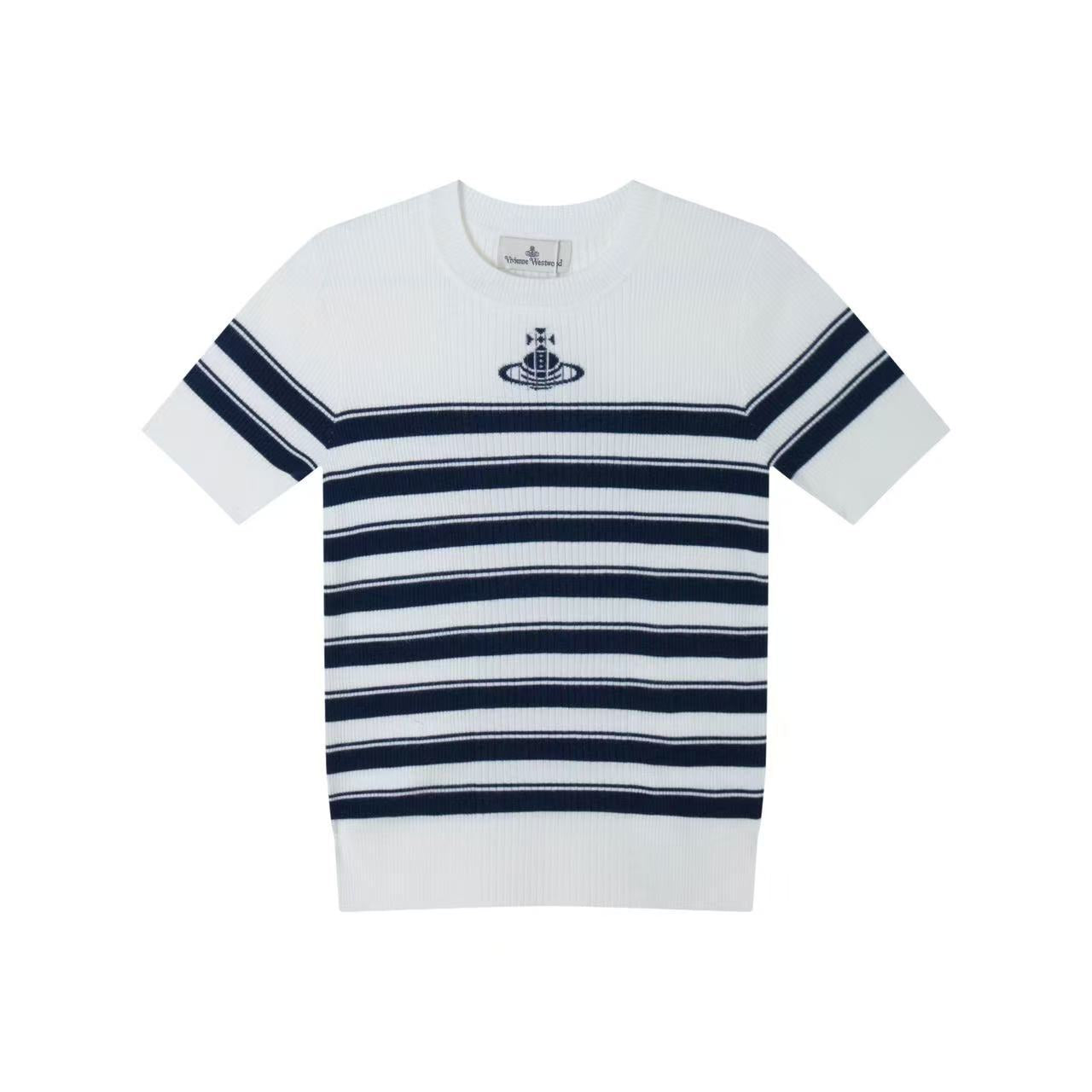 Striped Knit T-shirt