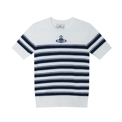 Striped Knit T-shirt