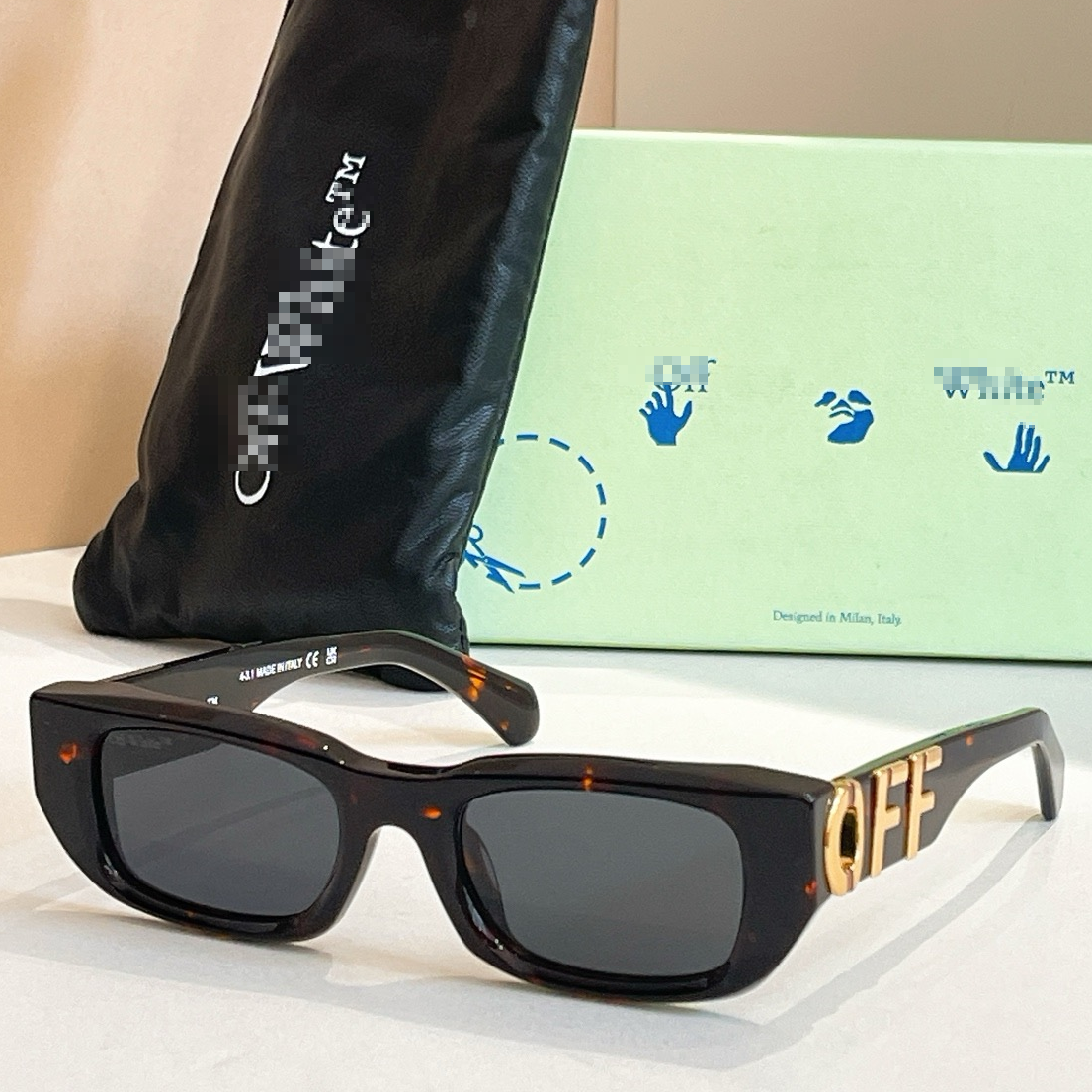 OFF-White Arrow logo sunglasses#124